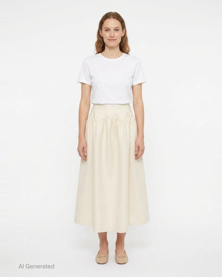Arc-Line Full Skirt | The Loom Atelier | Club21 - front