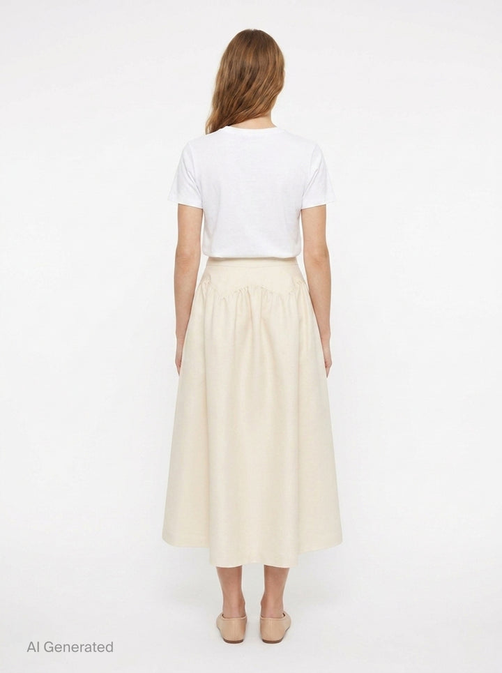 Arc-Line Full Skirt | The Loom Atelier | Club21 - back