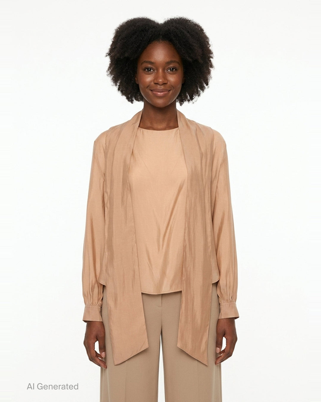 Scarf Drape Blouse | The Loom Atelier | Club21 - front