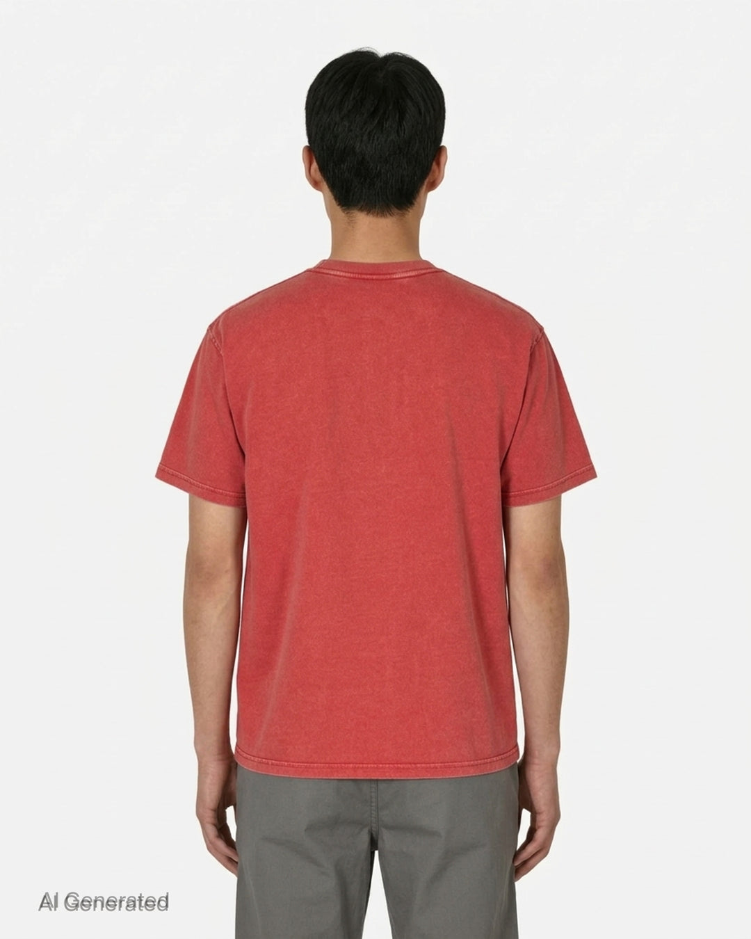 thisisneverthat T-Logo Tee in woodland camouflage with white brand wordmark printed across the chest and ribbed crew neckline - back