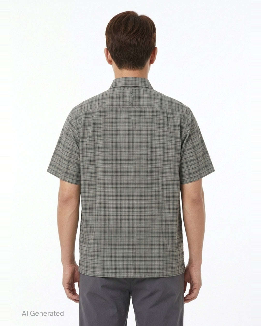 Plaid Short Sleeve Fishing Shirt | thisisneverthat | Club21 - back