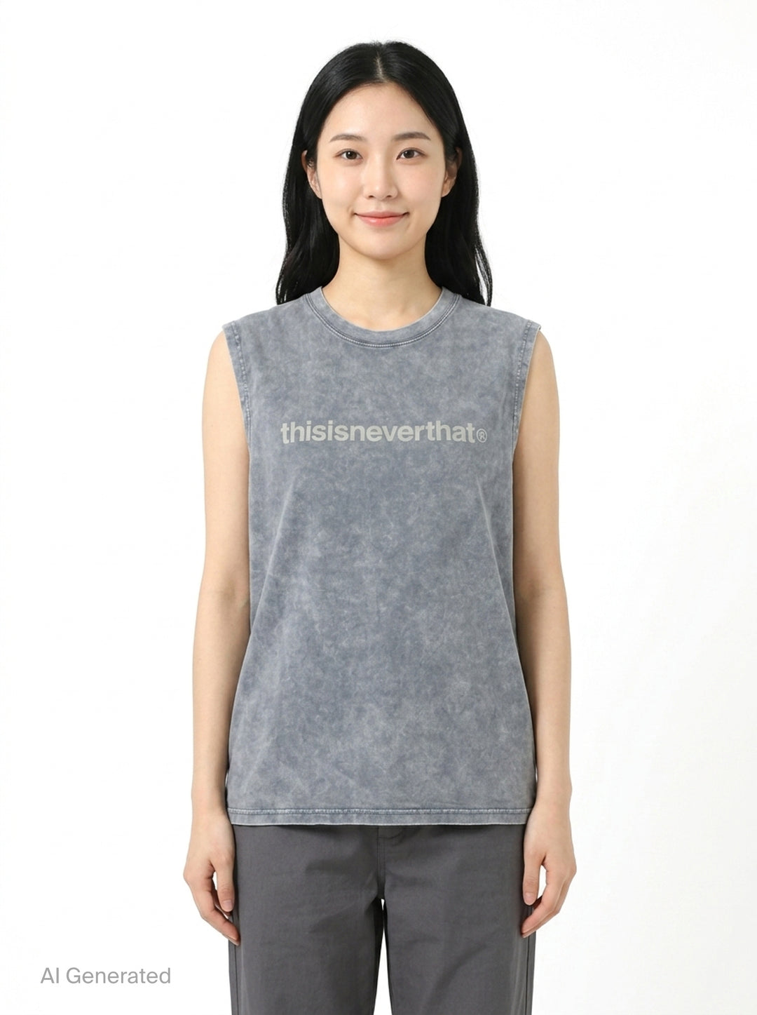 T-Logo Sleeveless Tee | thisisneverthat | Club21 - front