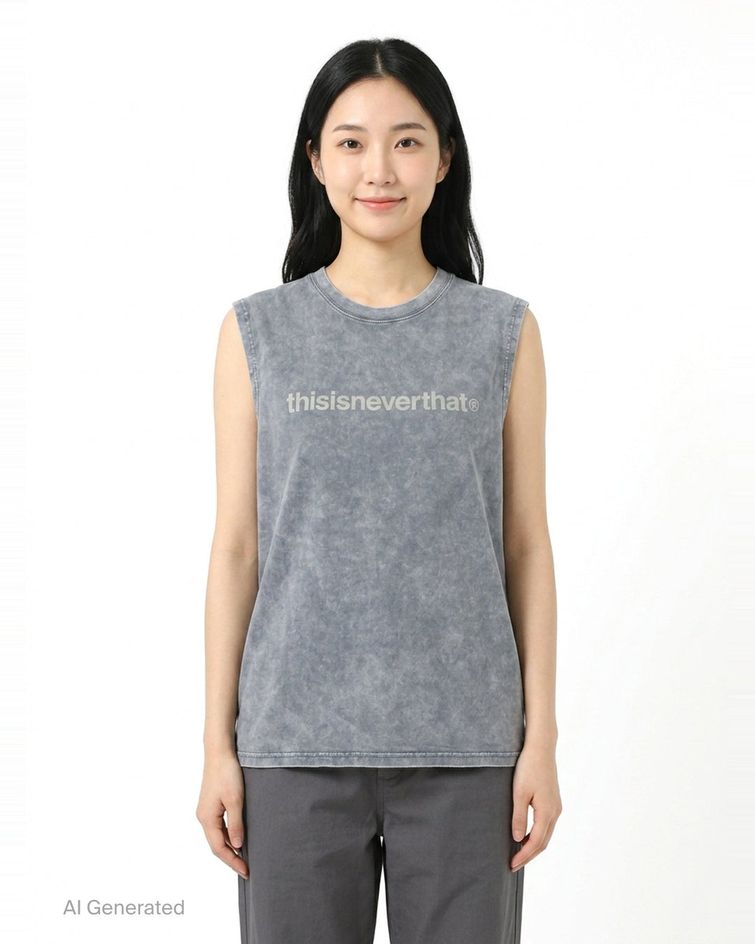 T-Logo Sleeveless Tee | thisisneverthat | Club21 - front