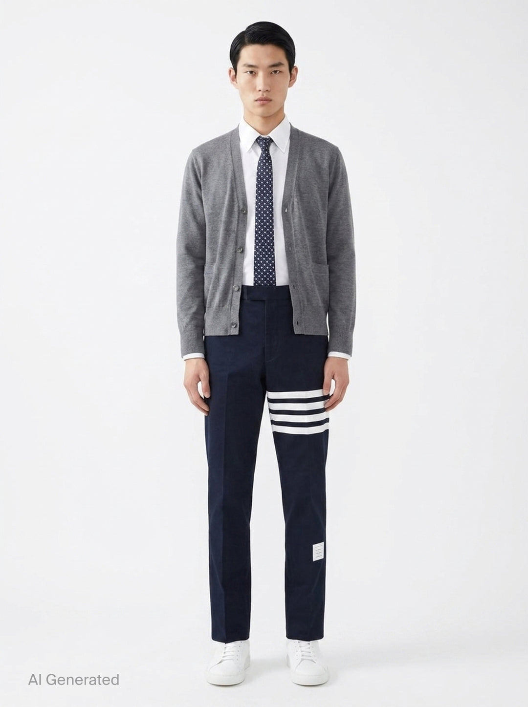 4-Bar Chino Trousers | Thom Browne | Club21 - front