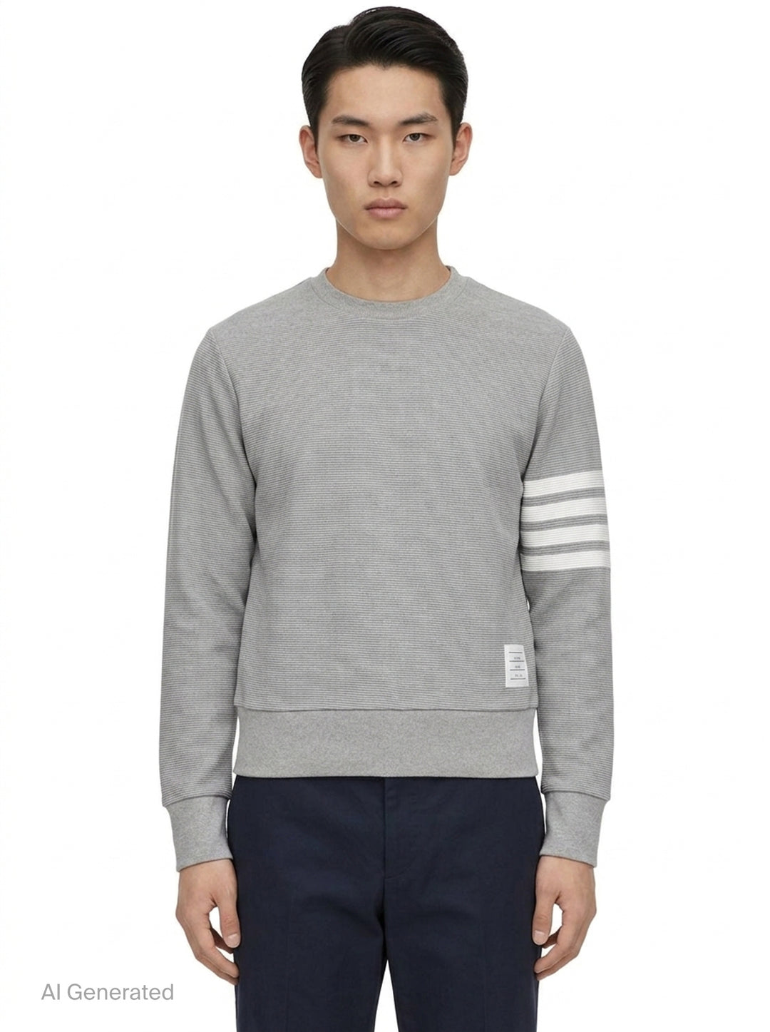 4-Bar Cotton Pullover Sweatshirt | Thom Browne | Club21 - front