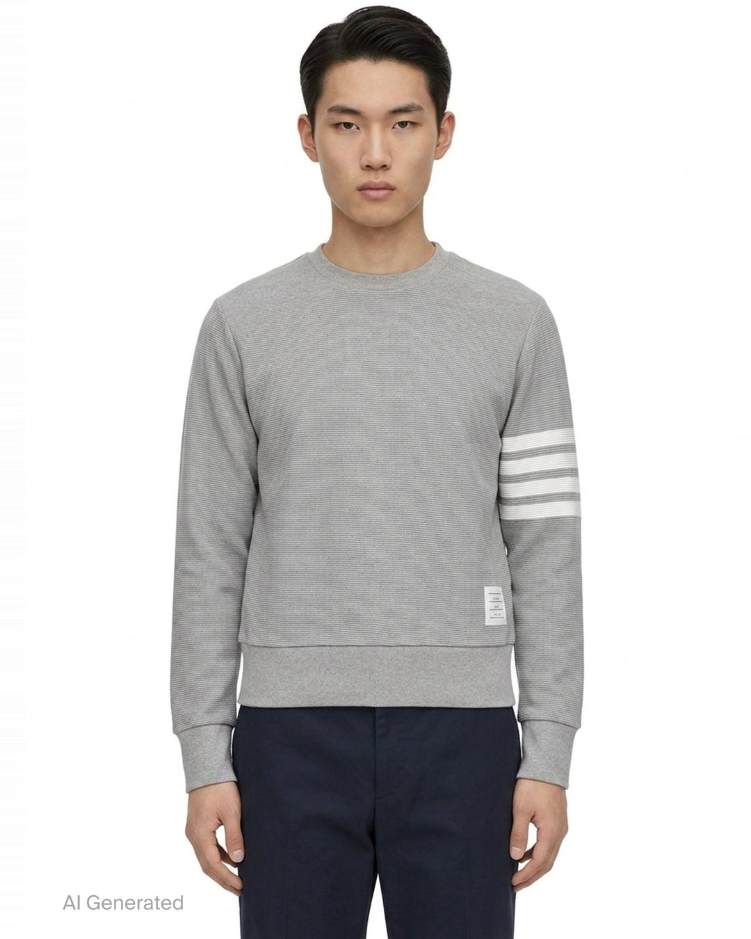 4-Bar Cotton Pullover Sweatshirt | Thom Browne | Club21 - front