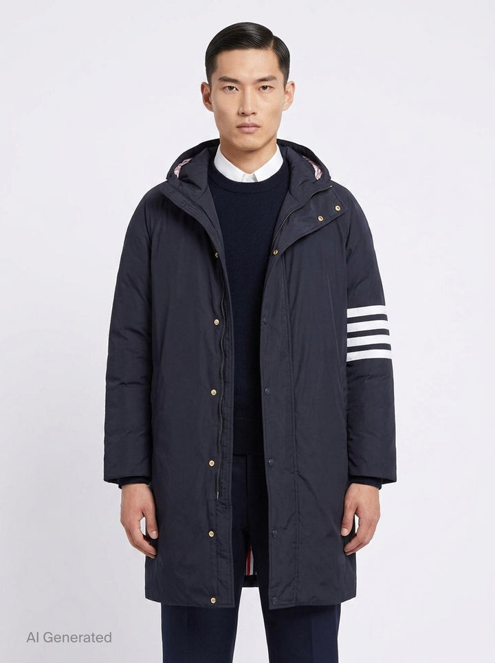 4-Bar Football Sideline Parka | Thom Browne | Club21 - front