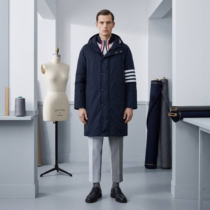 4-Bar Football Sideline Parka | Thom Browne | Club21 - lifestyle