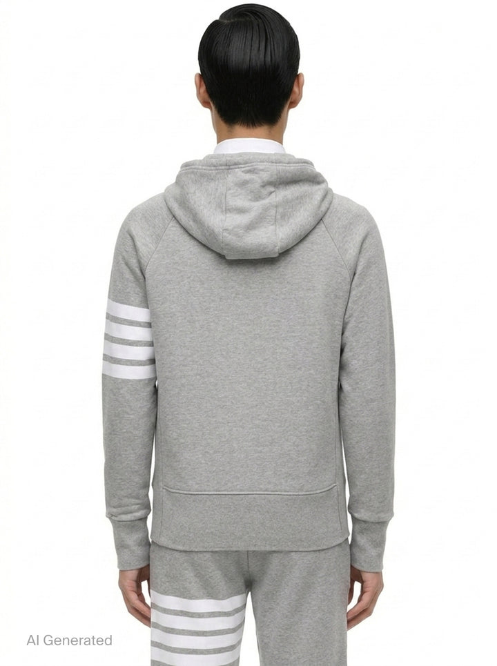 4-Bar Full Zip Hoodie | Thom Browne | Club21 - back