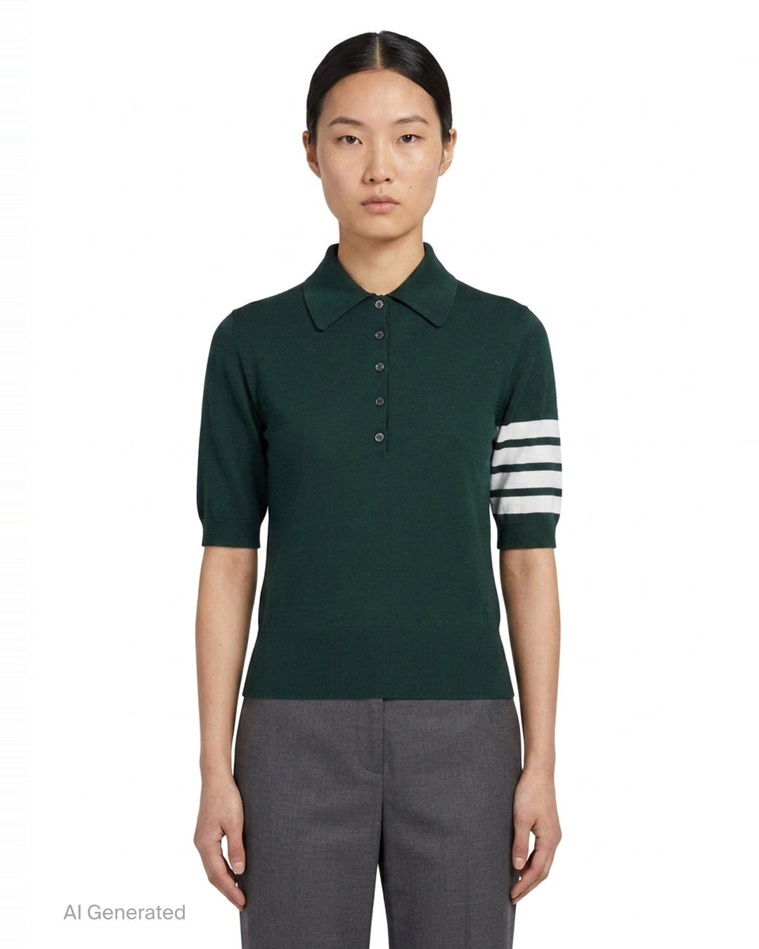 4-Bar Knit Polo | Thom Browne | Club21 - front