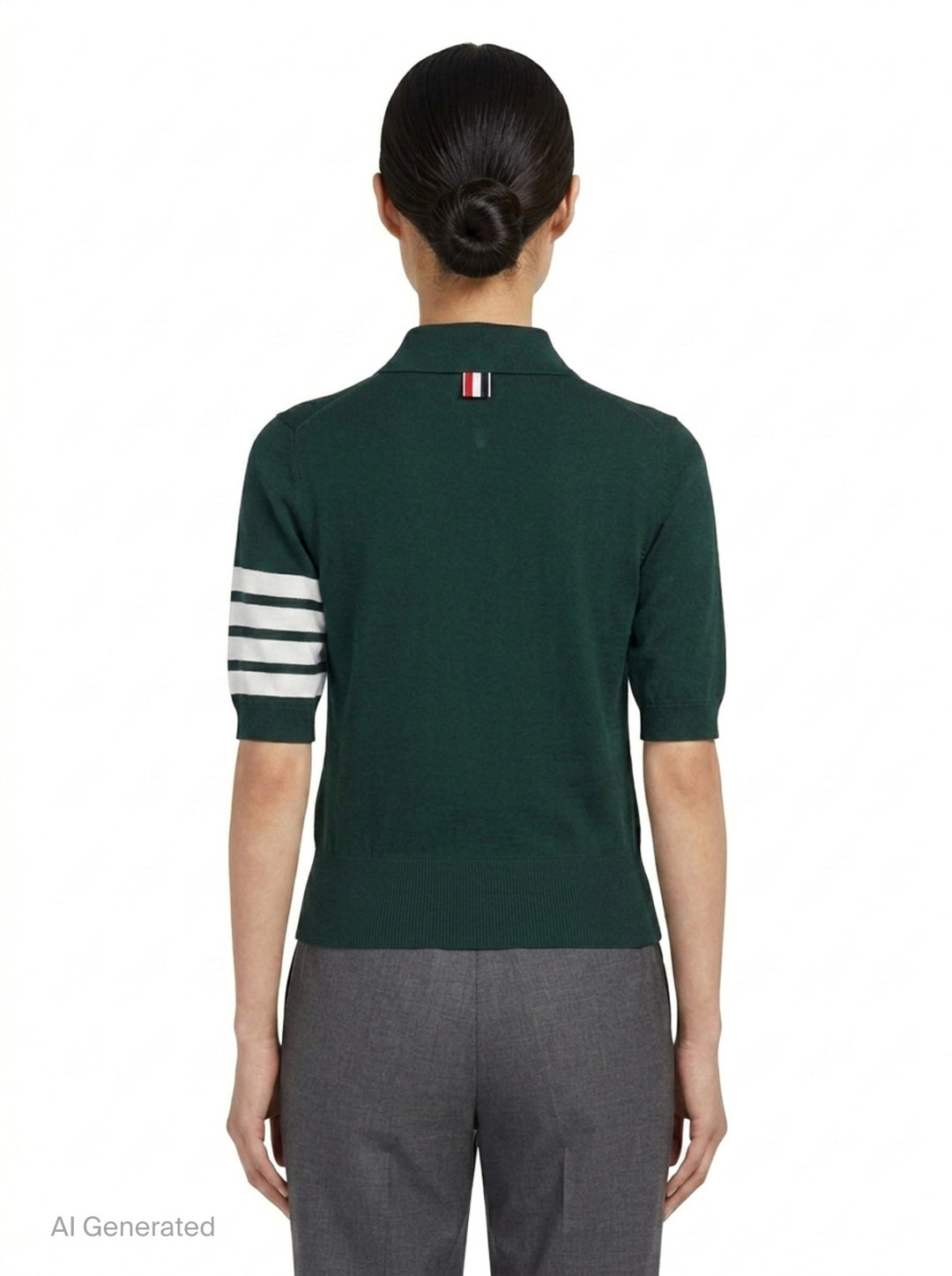 4-Bar Knit Polo | Thom Browne | Club21 - back
