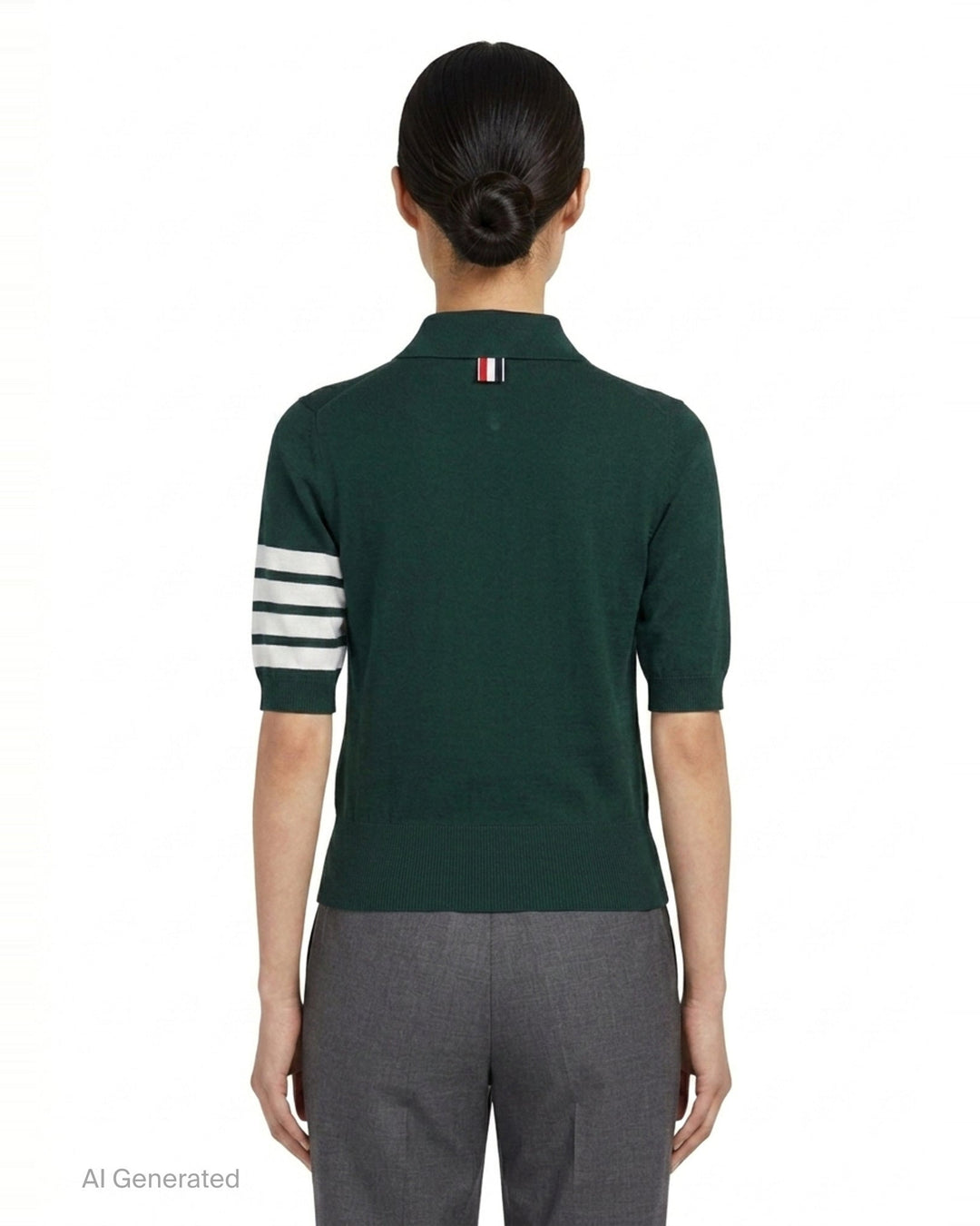 4-Bar Knit Polo | Thom Browne | Club21 - back