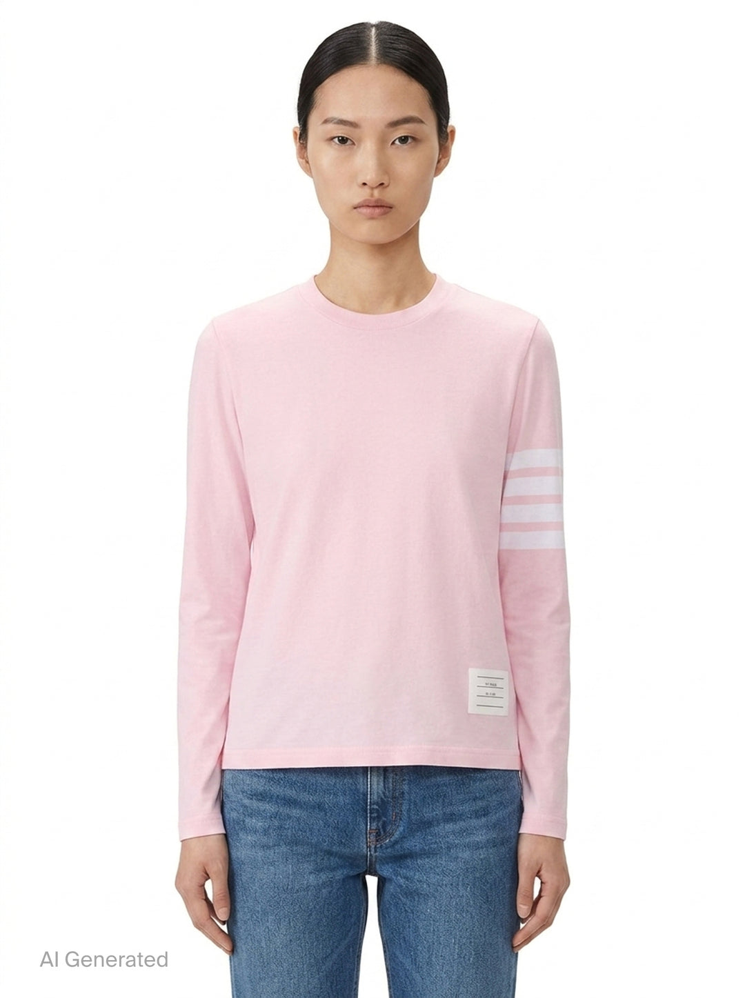 4-Bar Long Sleeve Tee | Thom Browne | Club21 - front