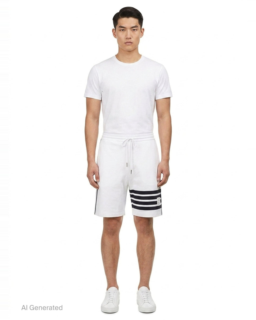 4-Bar Loopback Sweat Shorts | Thom Browne | Club21 - front
