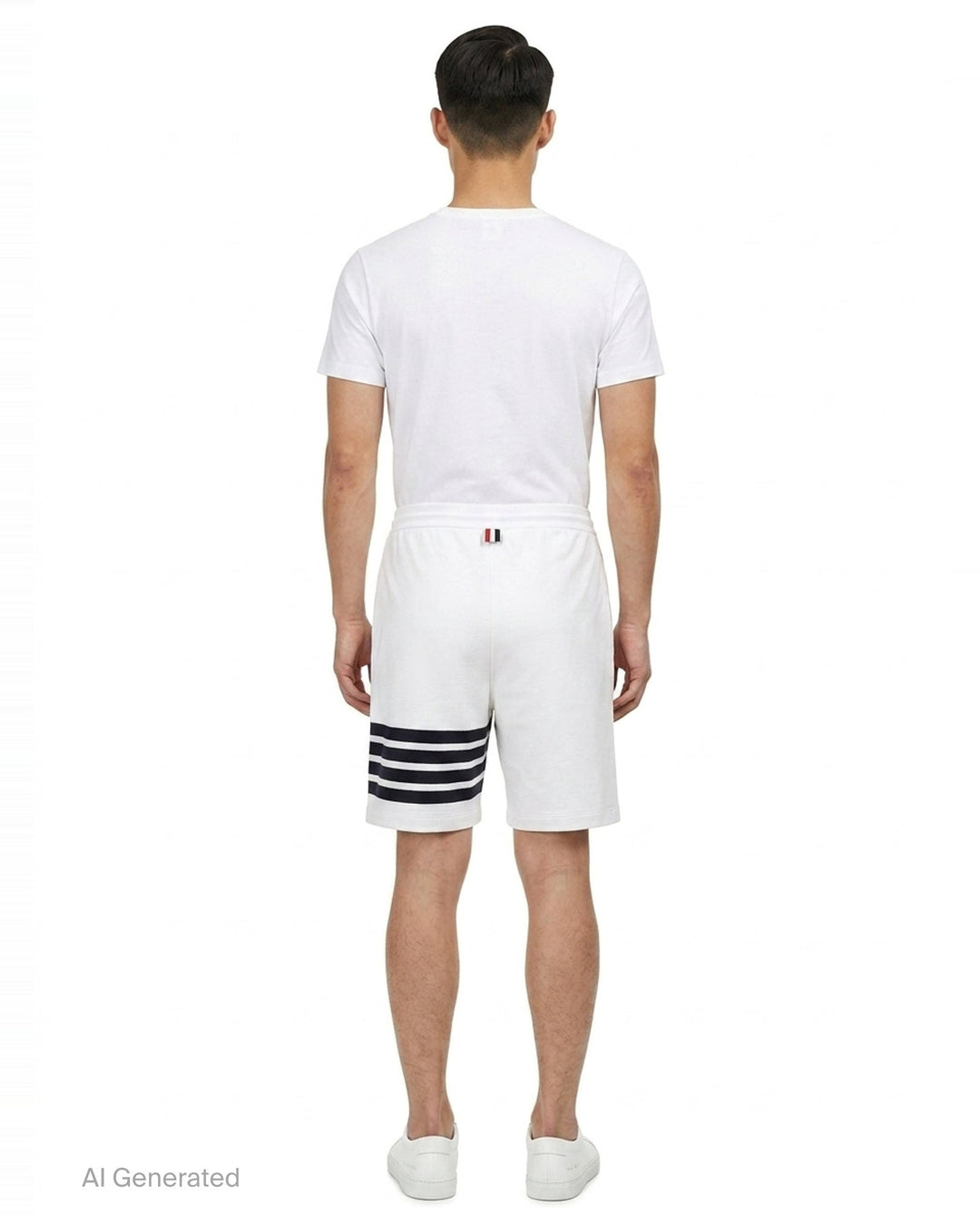 4-Bar Loopback Sweat Shorts | Thom Browne | Club21 - back