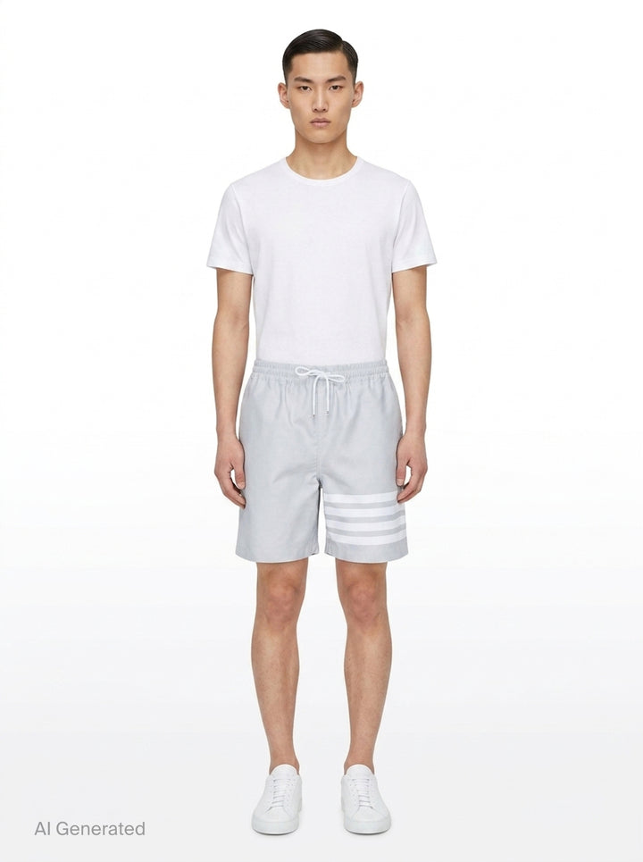 4-Bar Rugby Shorts | Thom Browne | Club21 - front