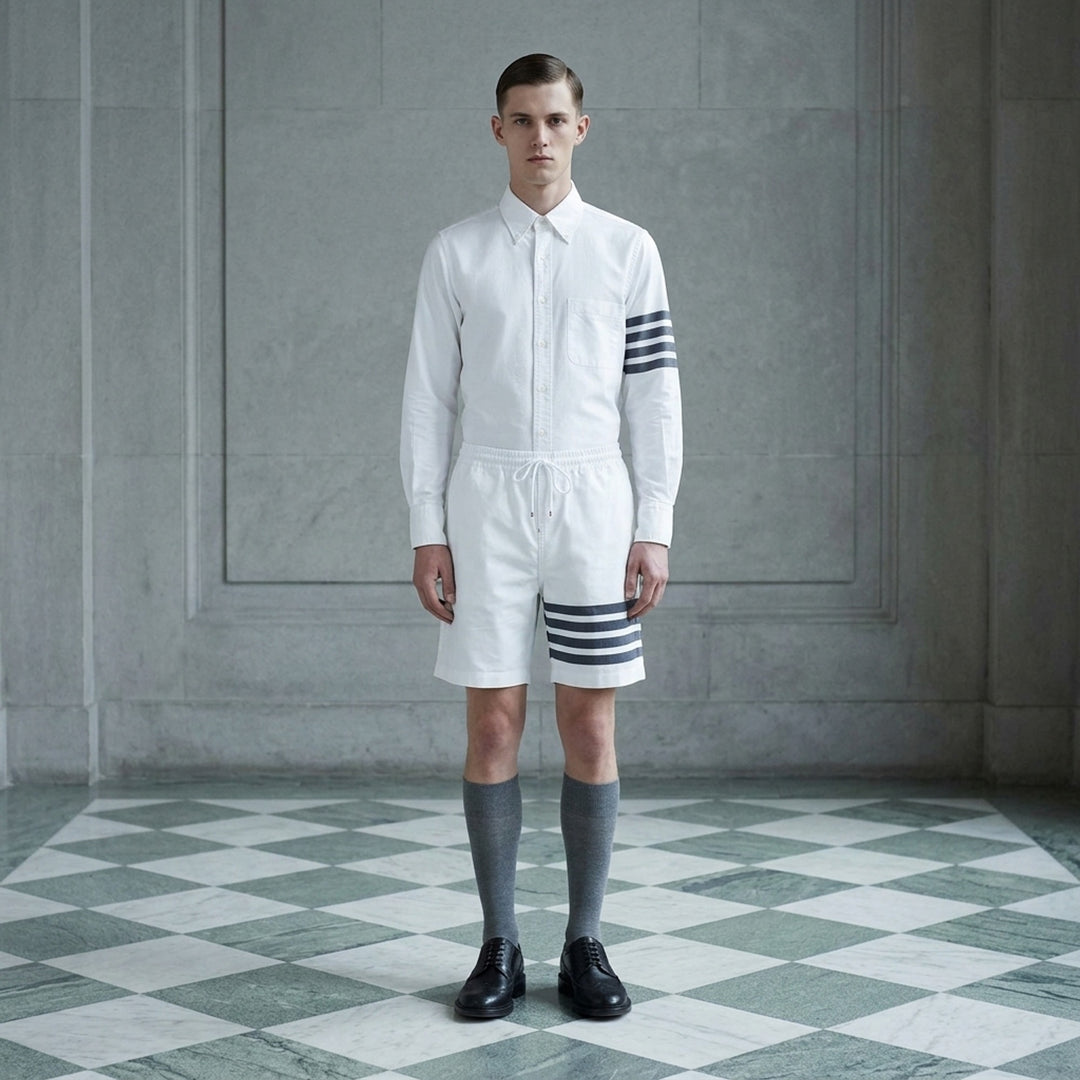 4-Bar Rugby Shorts | Thom Browne | Club21 - lifestyle