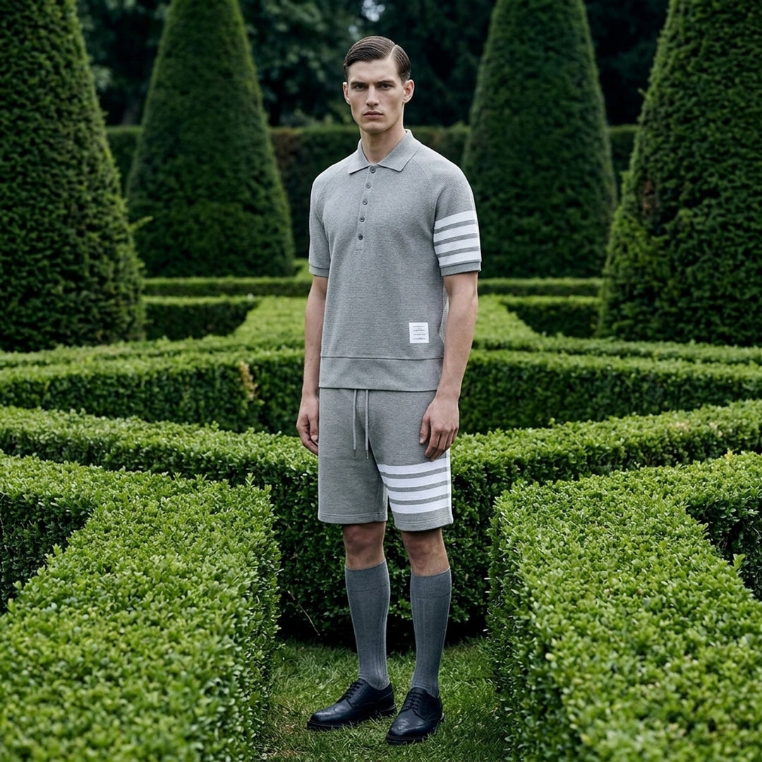 4-Bar Saddle Sleeve Polo | Thom Browne | Club21 - lifestyle