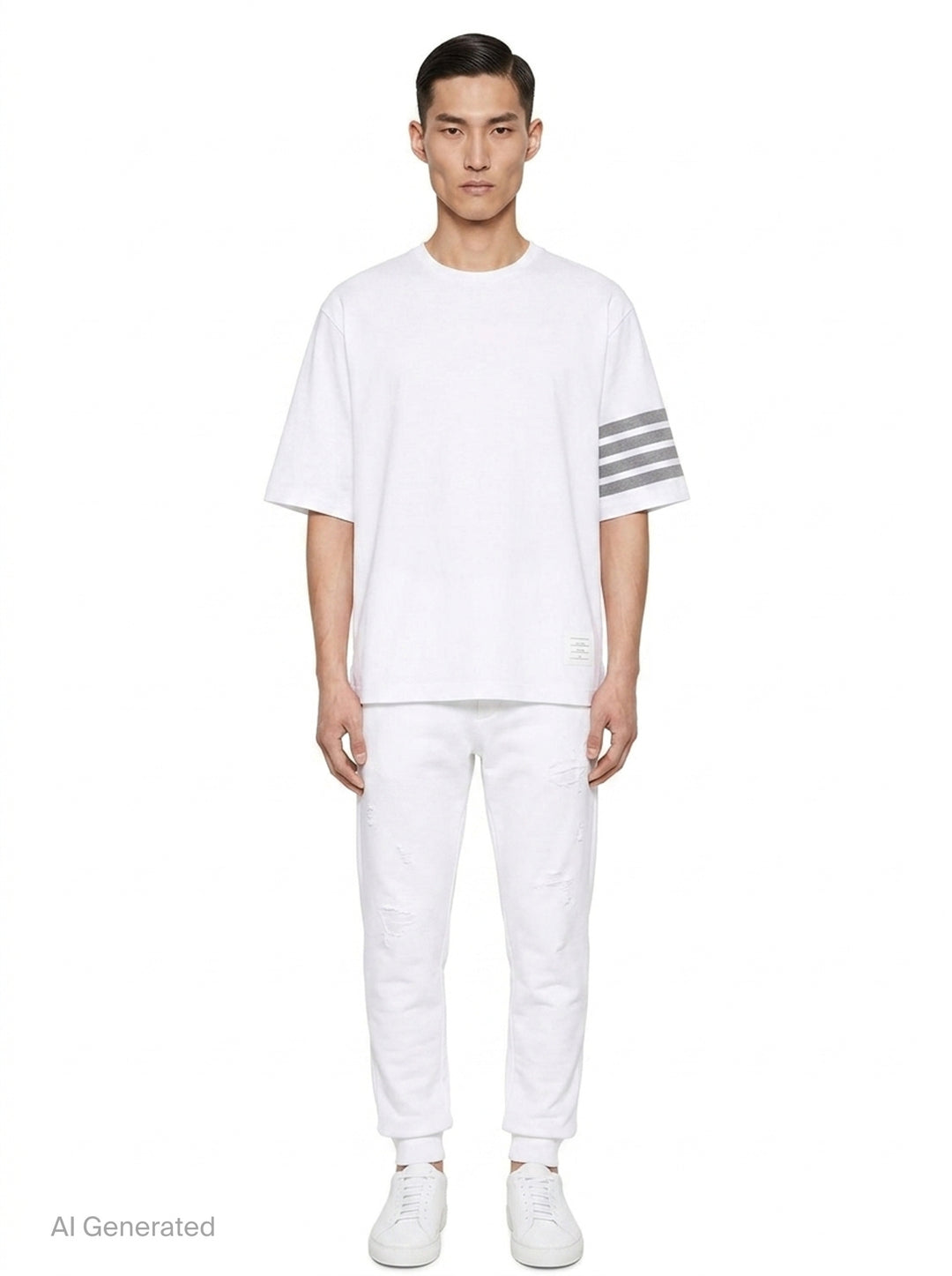 4-Bar Short Sleeve Tee | Thom Browne | Club21 - front