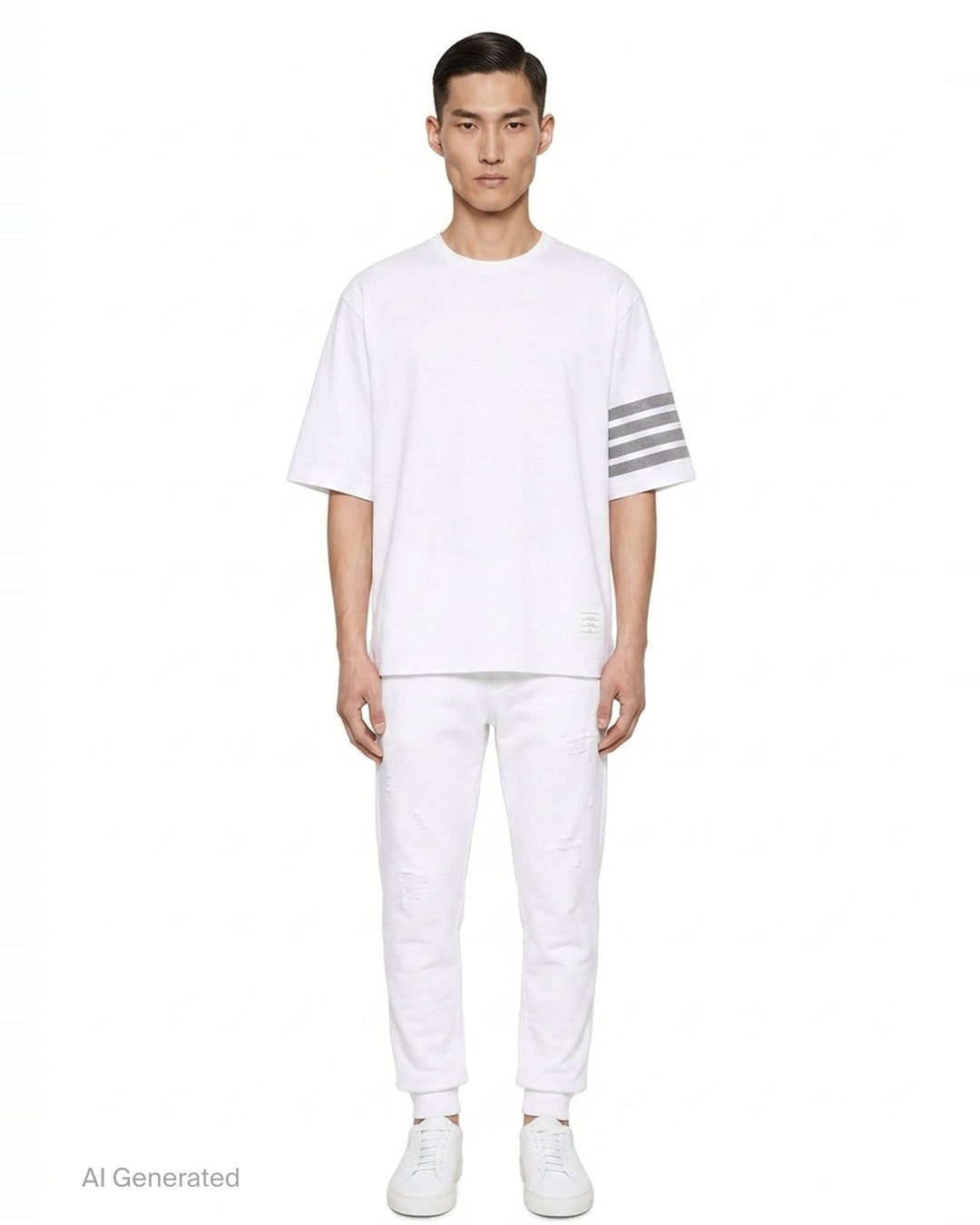 4-Bar Short Sleeve Tee | Thom Browne | Club21 - front