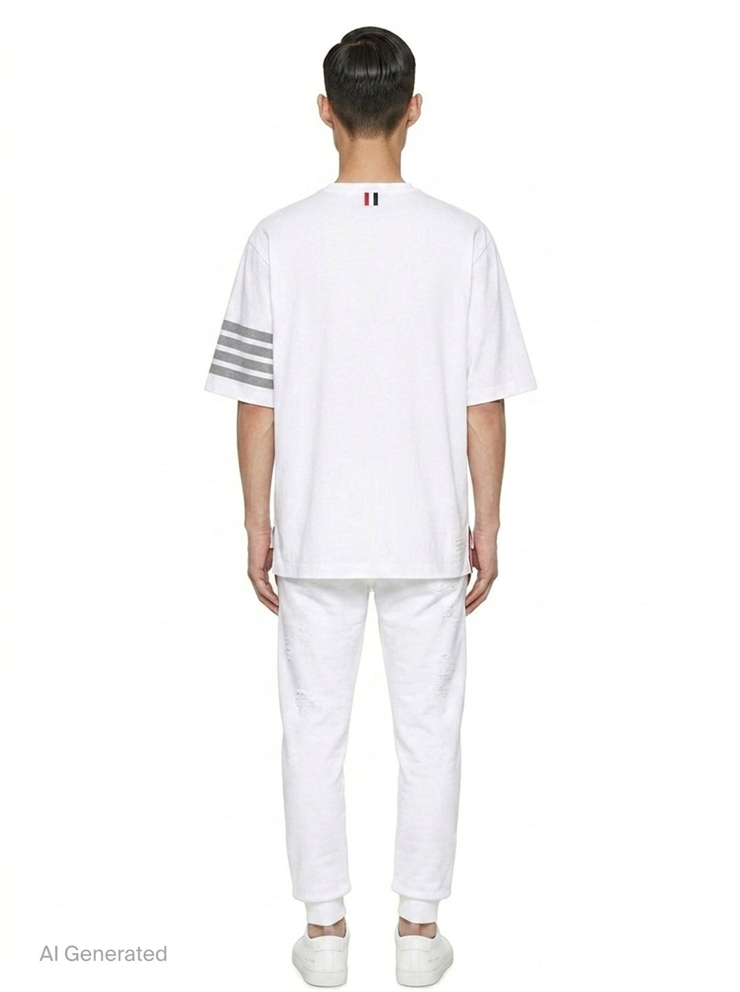 4-Bar Short Sleeve Tee | Thom Browne | Club21 - back