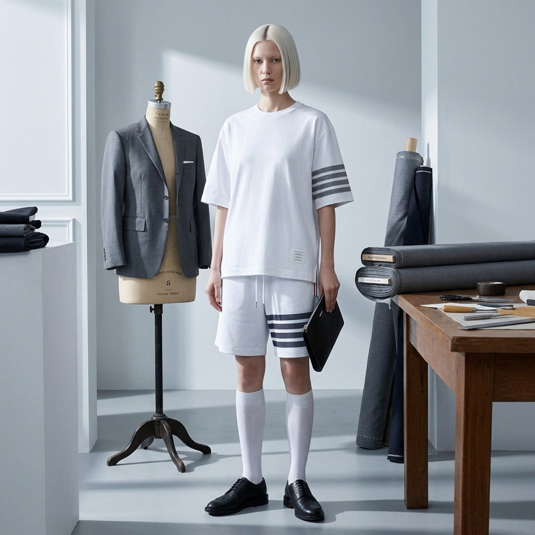 4-Bar Short Sleeve Tee | Thom Browne | Club21 - lifestyle