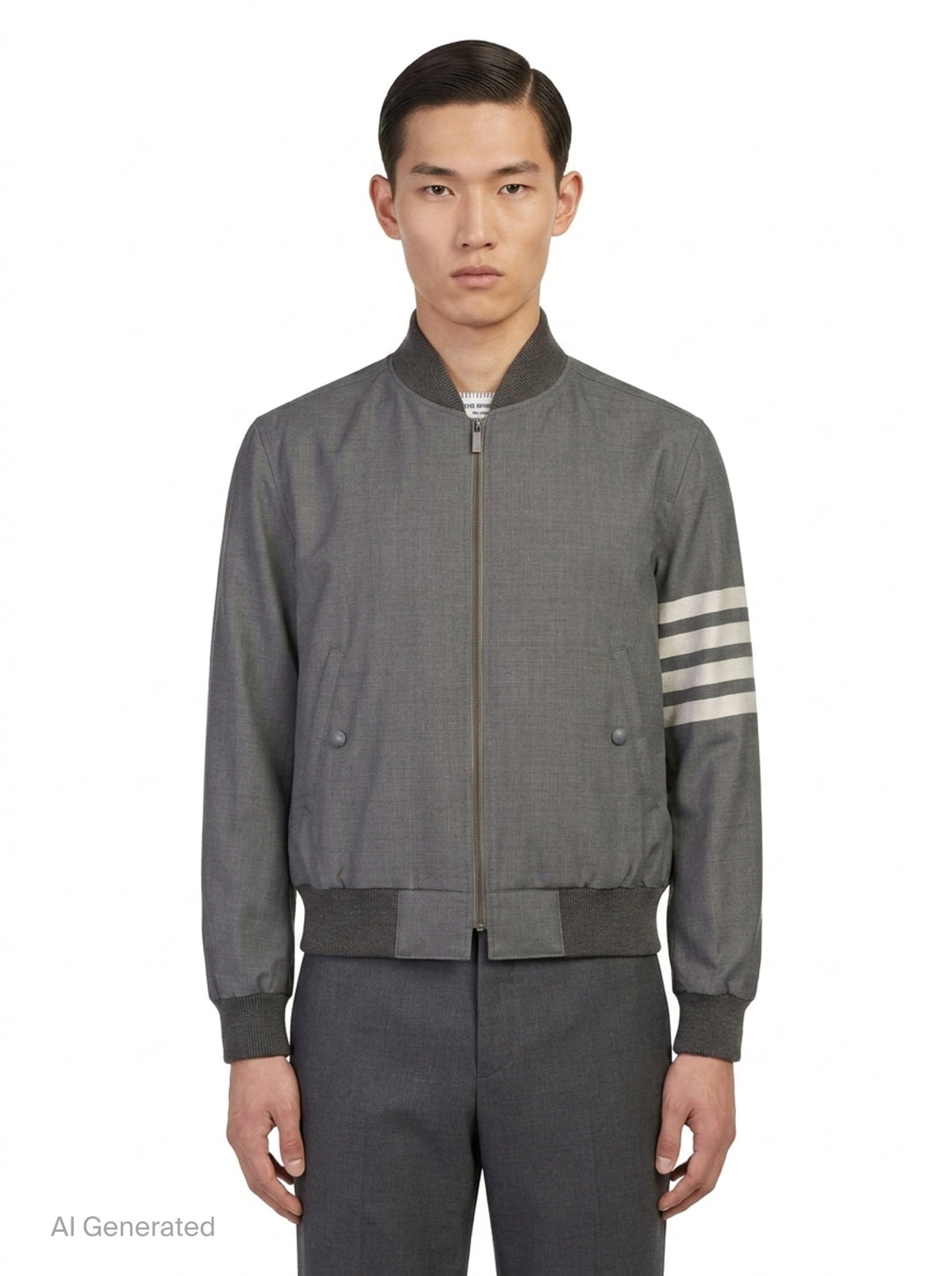 4-Bar Stripe Blouson Jacket | Thom Browne | Club21 - front