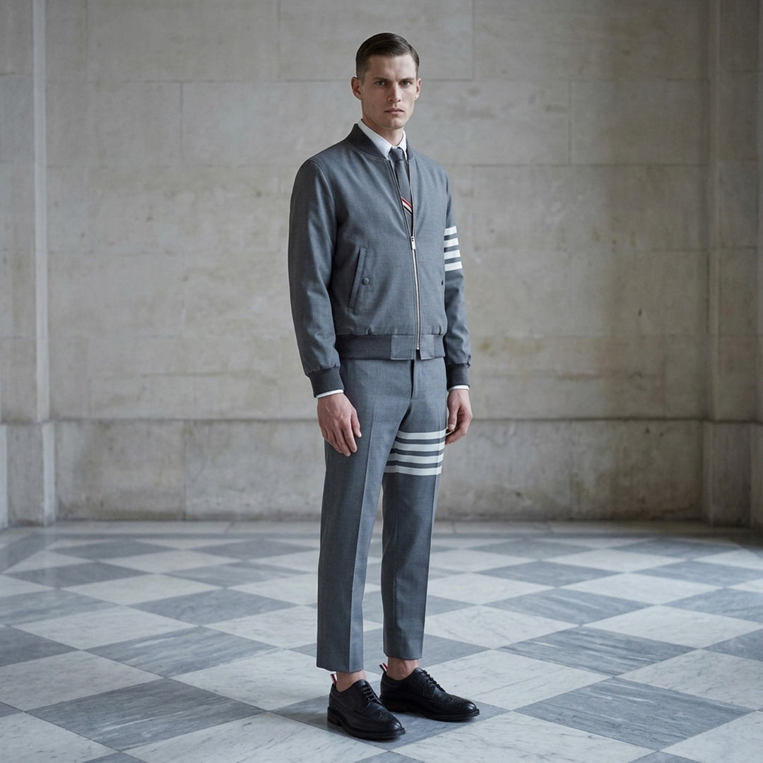 4-Bar Stripe Blouson Jacket | Thom Browne | Club21 - lifestyle
