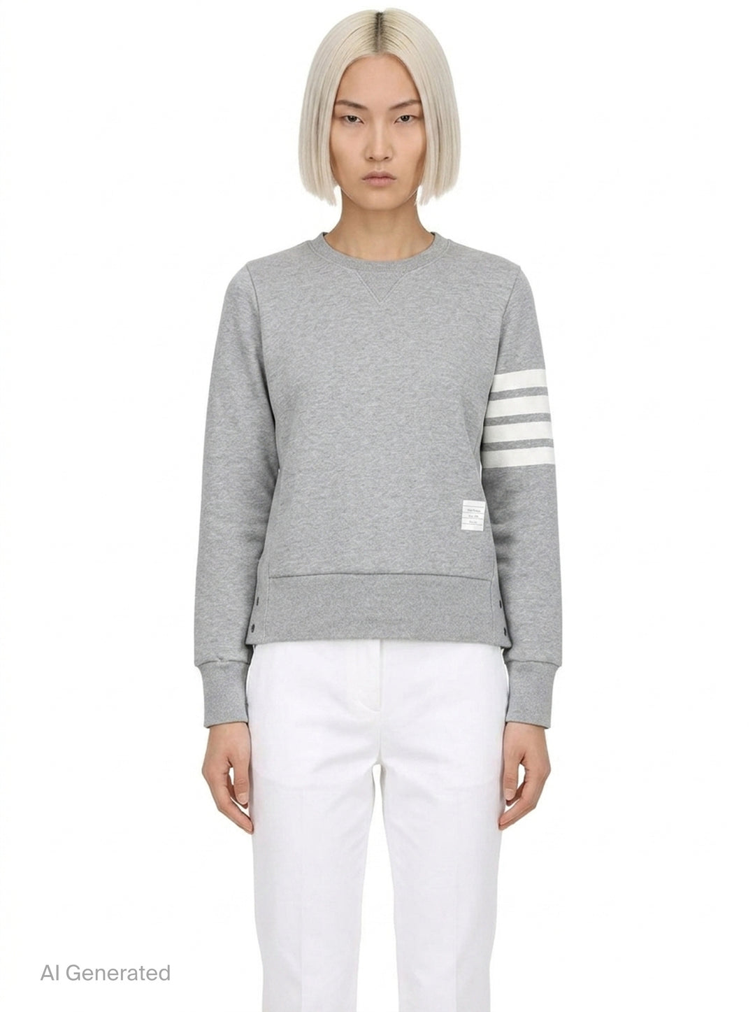 4-Bar Stripe Pullover Sweatshirt | Thom Browne | Club21 - front
