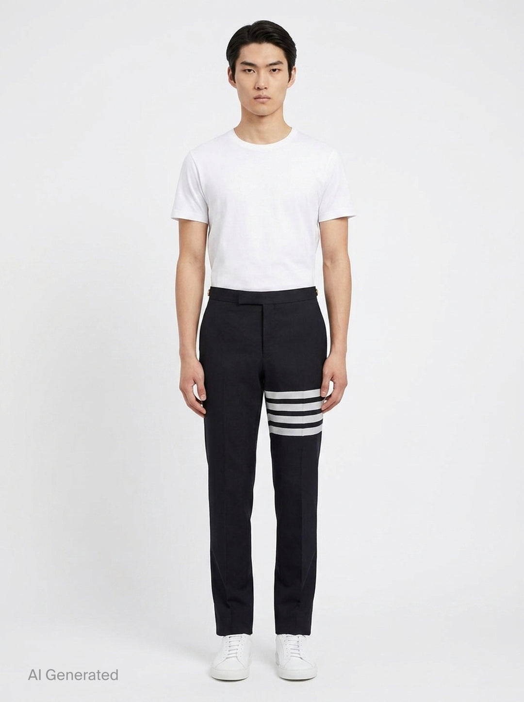 4-Bar Stripe Tailored Trousers | Thom Browne | Club21 - front