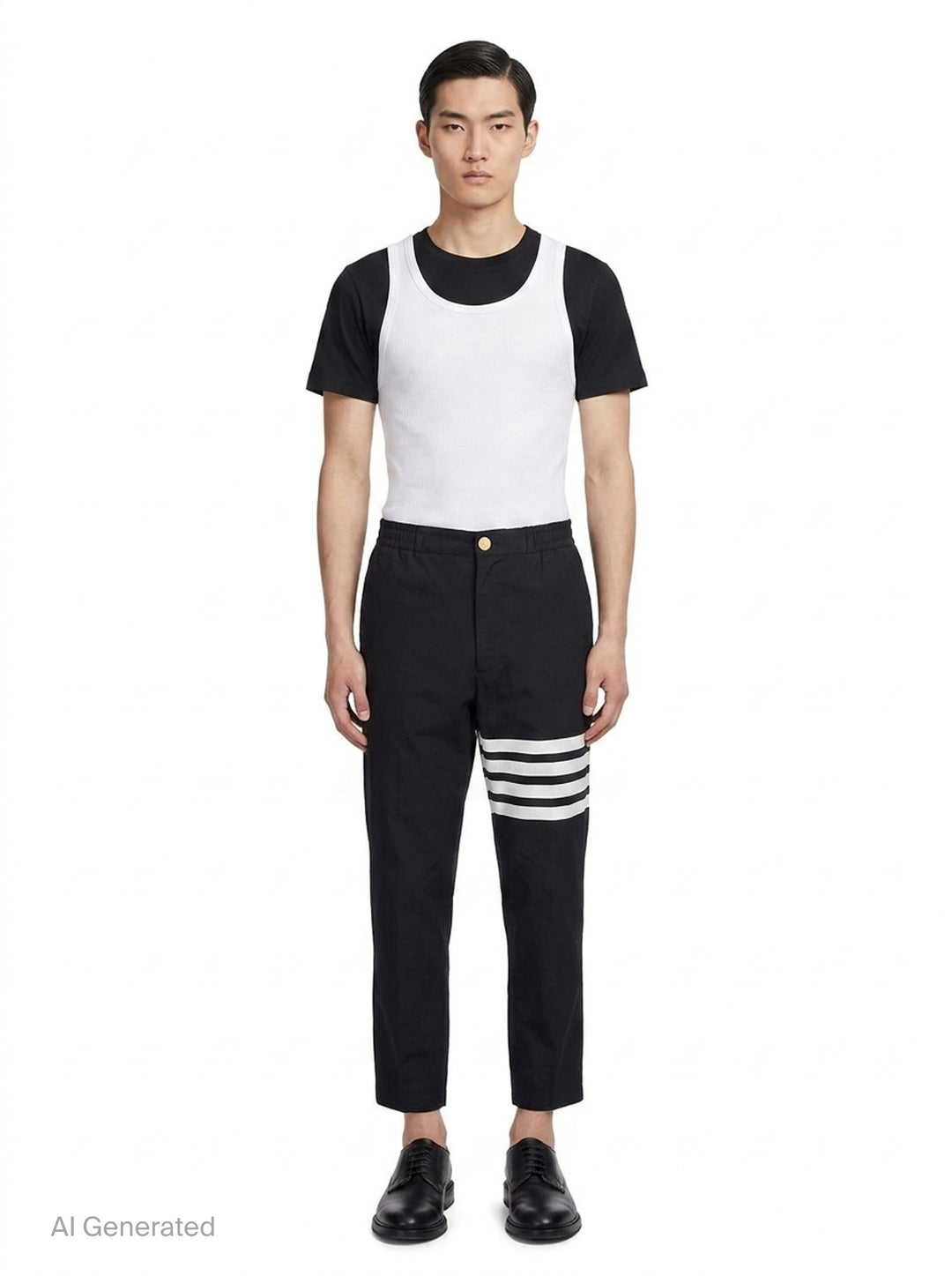 4-Bar Stripe Track Trousers | Thom Browne | Club21 - front