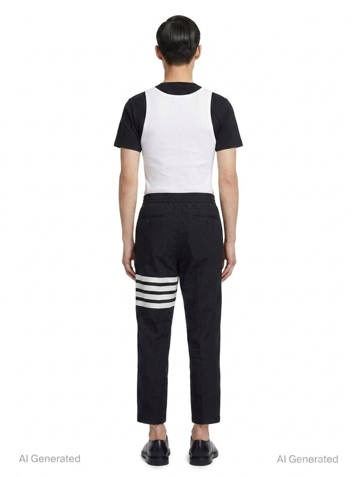 4-Bar Stripe Track Trousers | Thom Browne | Club21 - back