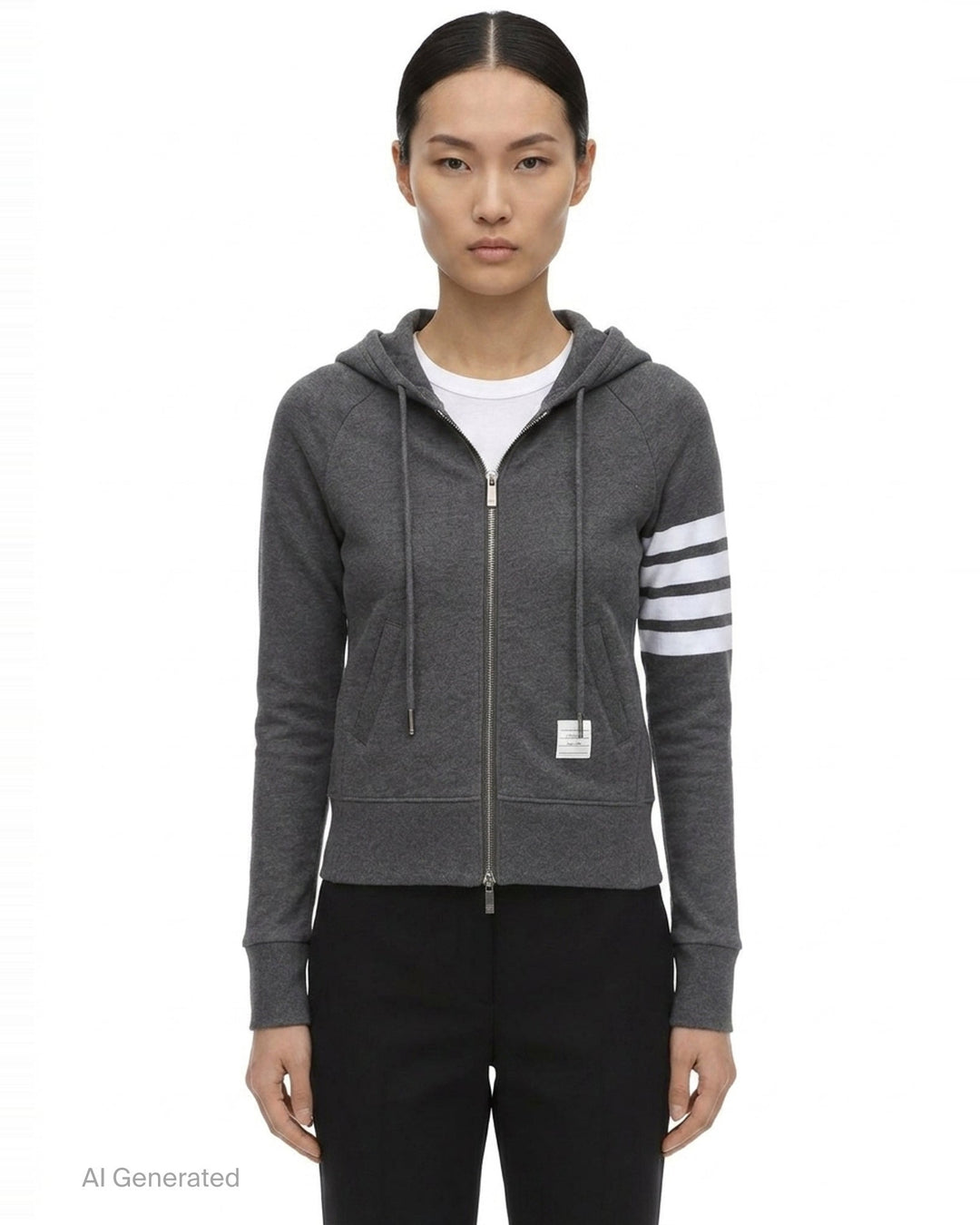 4-Bar Zip Hoodie | Thom Browne | Club21 - front