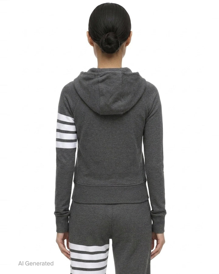 4-Bar Zip Hoodie | Thom Browne | Club21 - back