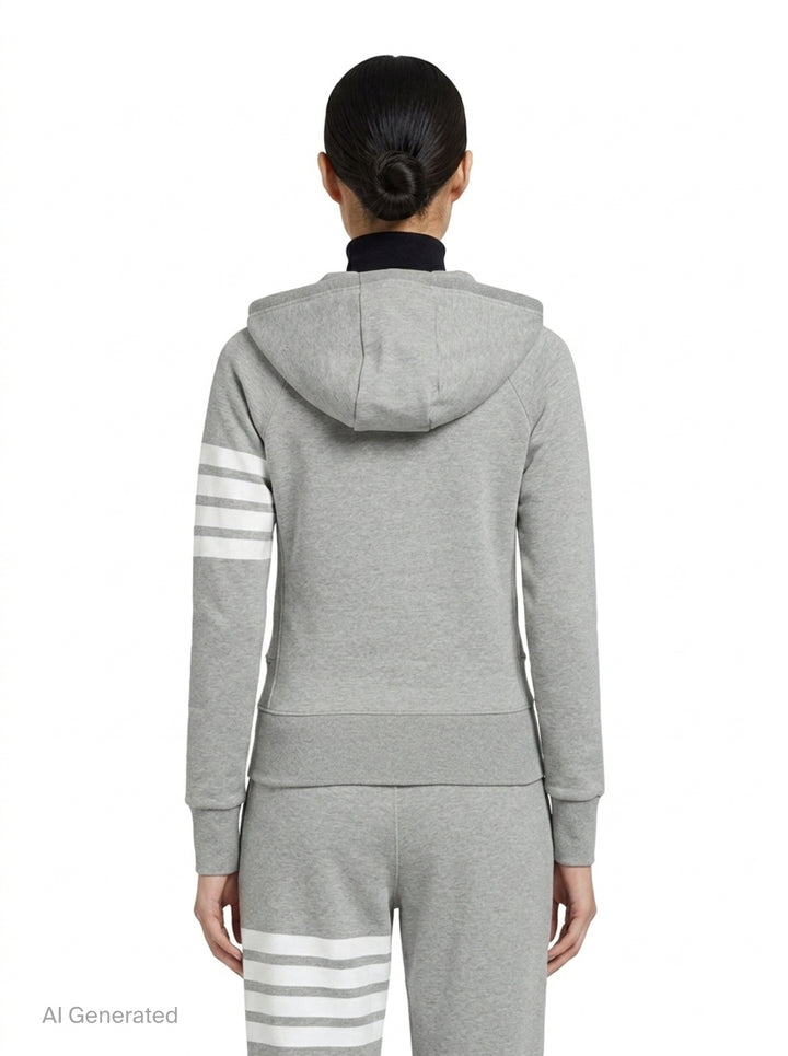 4-Bar Zip Hoodie | Thom Browne | Club21 - back