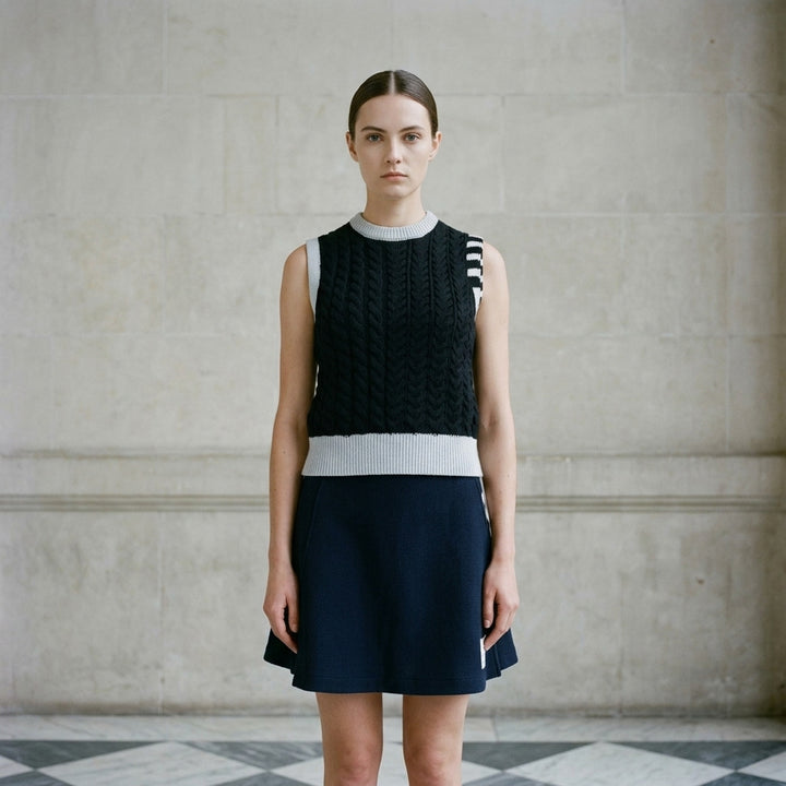 Aran Cable Merino Shell Top | Thom Browne | Club21 - lifestyle