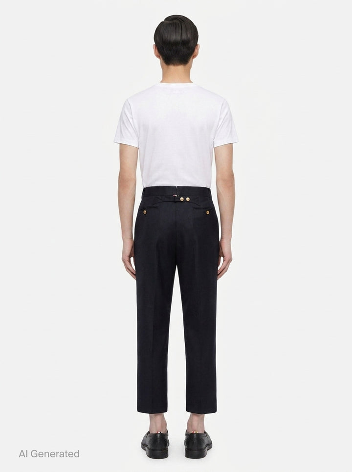 Back Strap Trousers | Thom Browne | Club21 - back