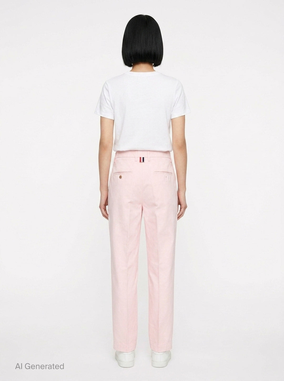Beltloop Chino Cotton Twill Pants | Thom Browne | Club21 - back