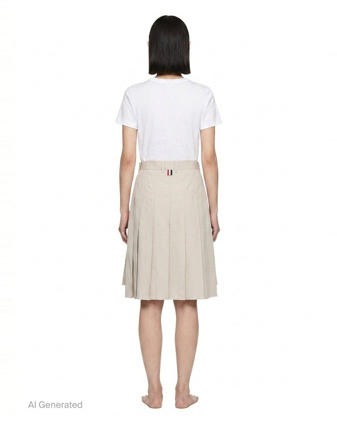 Bermuda Length Pleated Skirt | Thom Browne | Club21 - back