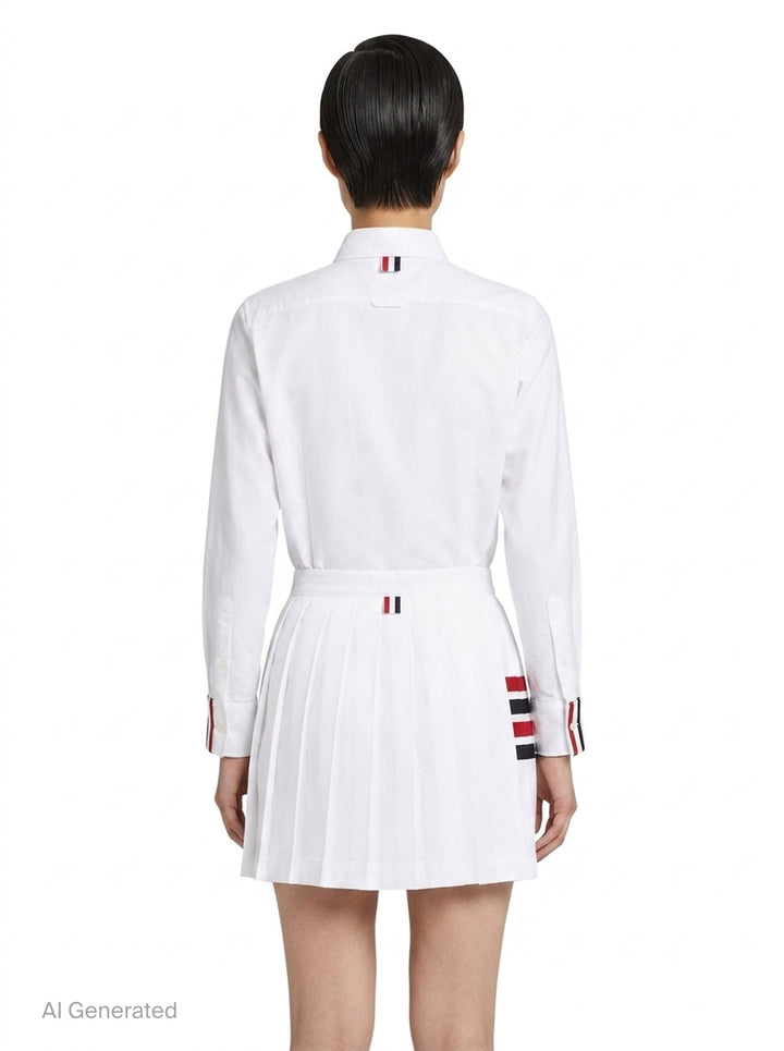 Button-Down Oxford Cotton Shirt | Thom Browne | Club21 - back