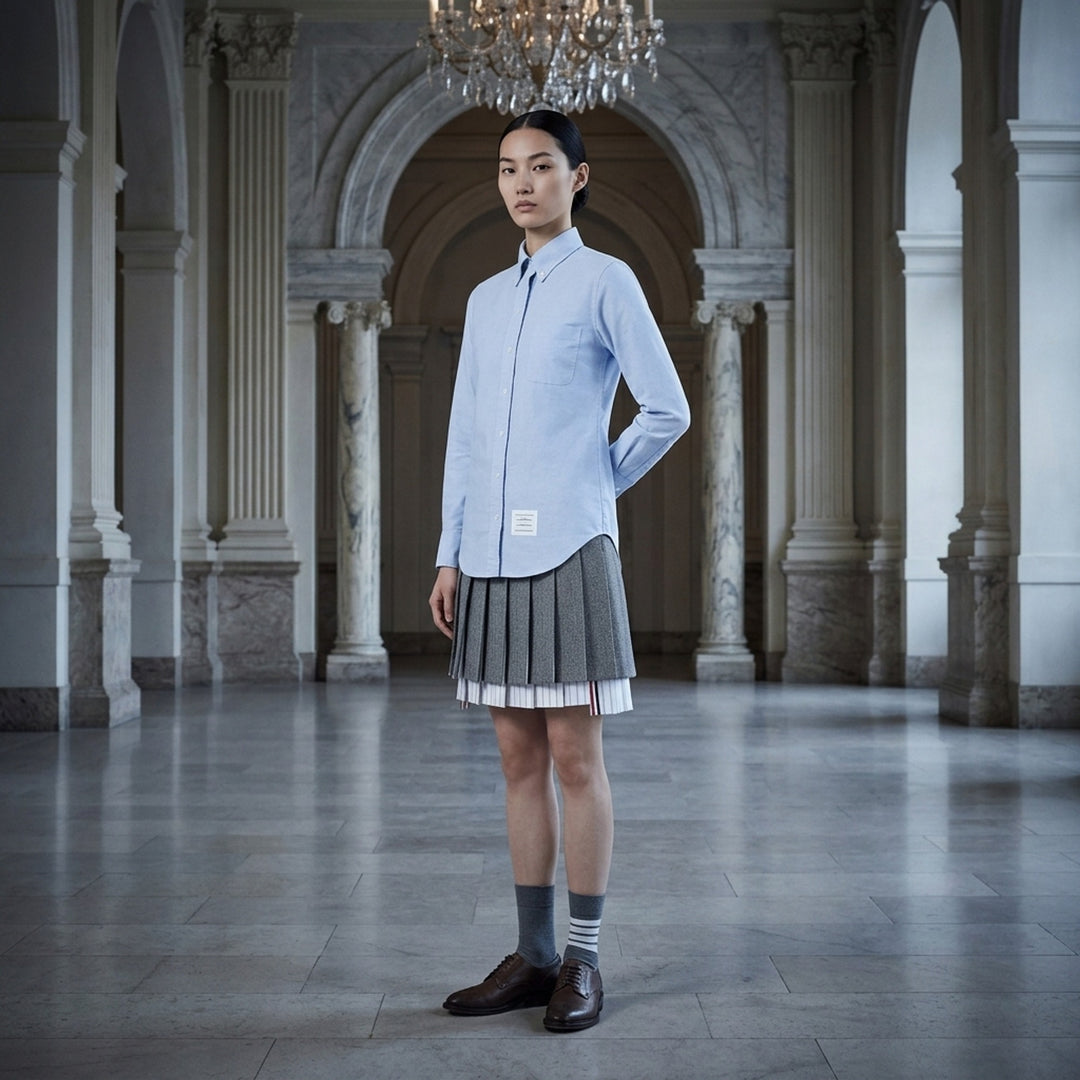Button-Down Oxford Cotton Shirt | Thom Browne | Club21 - lifestyle