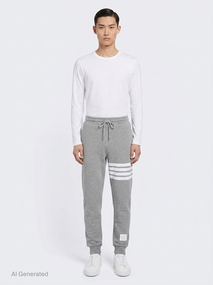 Classic 4-Bar Stripe Sweatpants | Thom Browne | Club21 - front