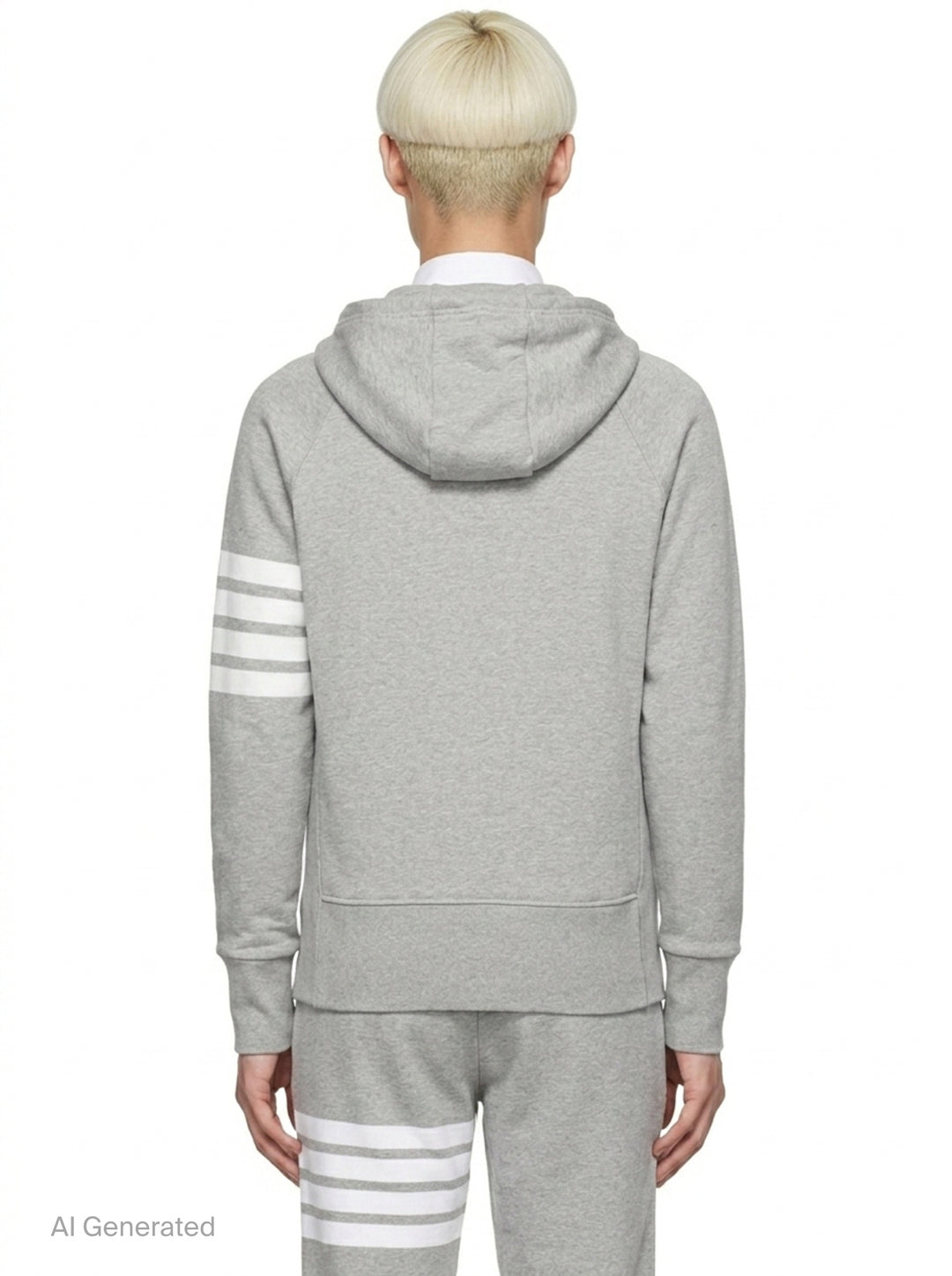 Classic 4-Bar Zip Hoodie | Thom Browne | Club21 - back