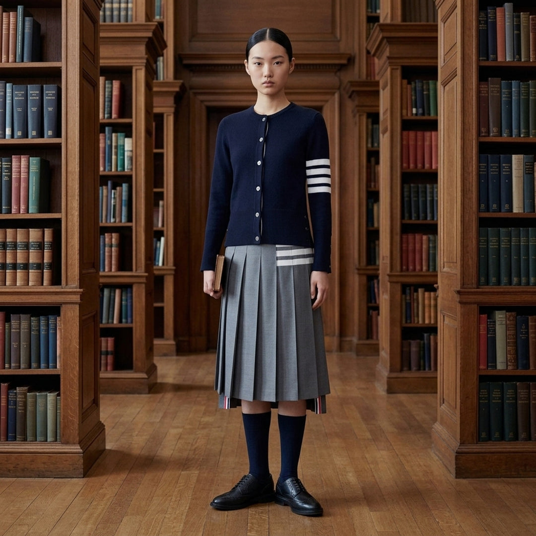 Classic Cashmere 4-Bar Cardigan | Thom Browne | Club21 - lifestyle