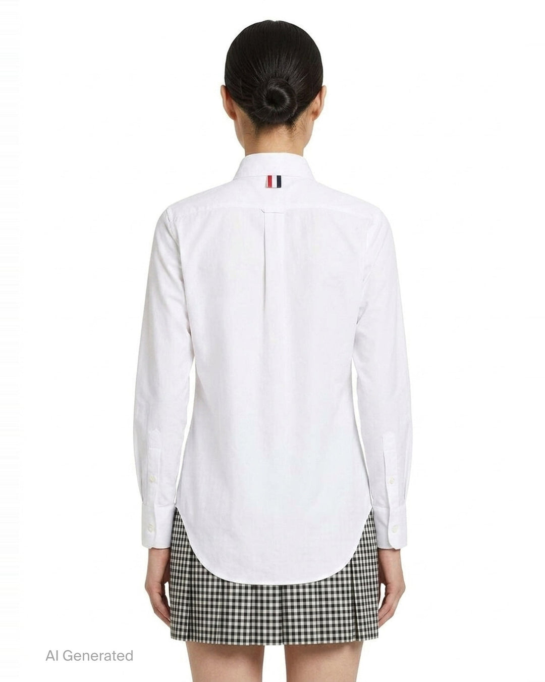 Classic Long Sleeve Button Down Shirt | Thom Browne | Club21 - back