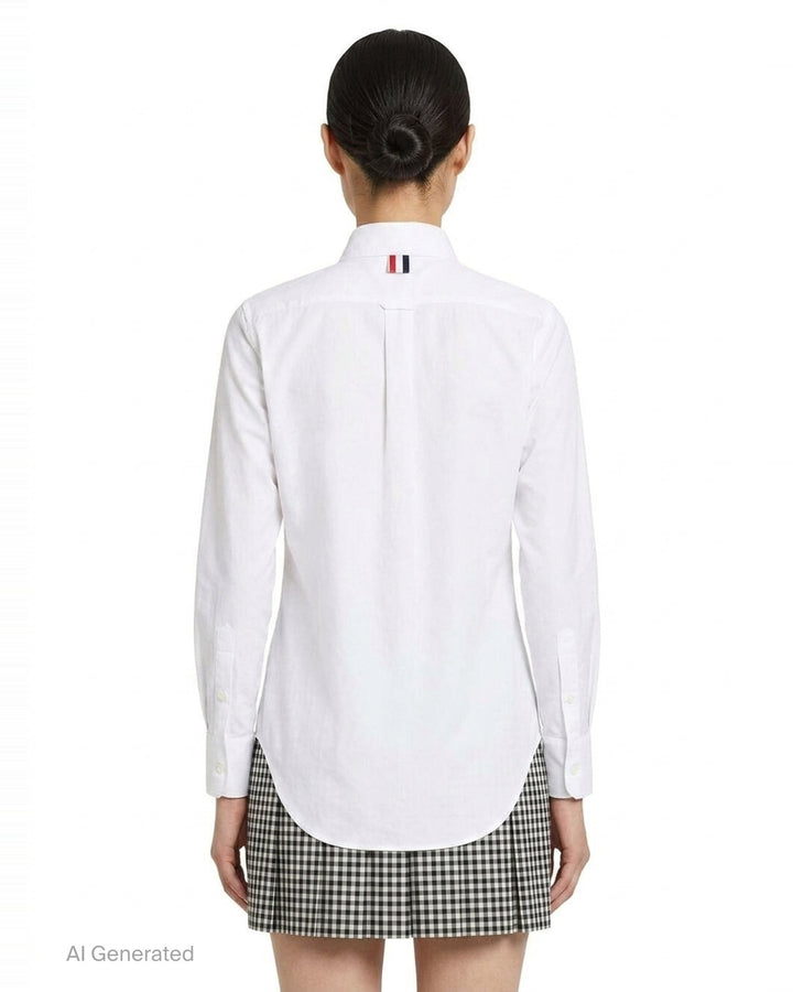 Classic Long Sleeve Button Down Shirt | Thom Browne | Club21 - back