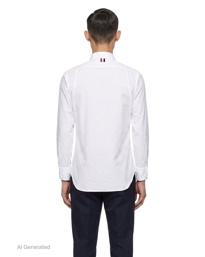 Classic Long Sleeve Button Down Shirt | Thom Browne | Club21 - back