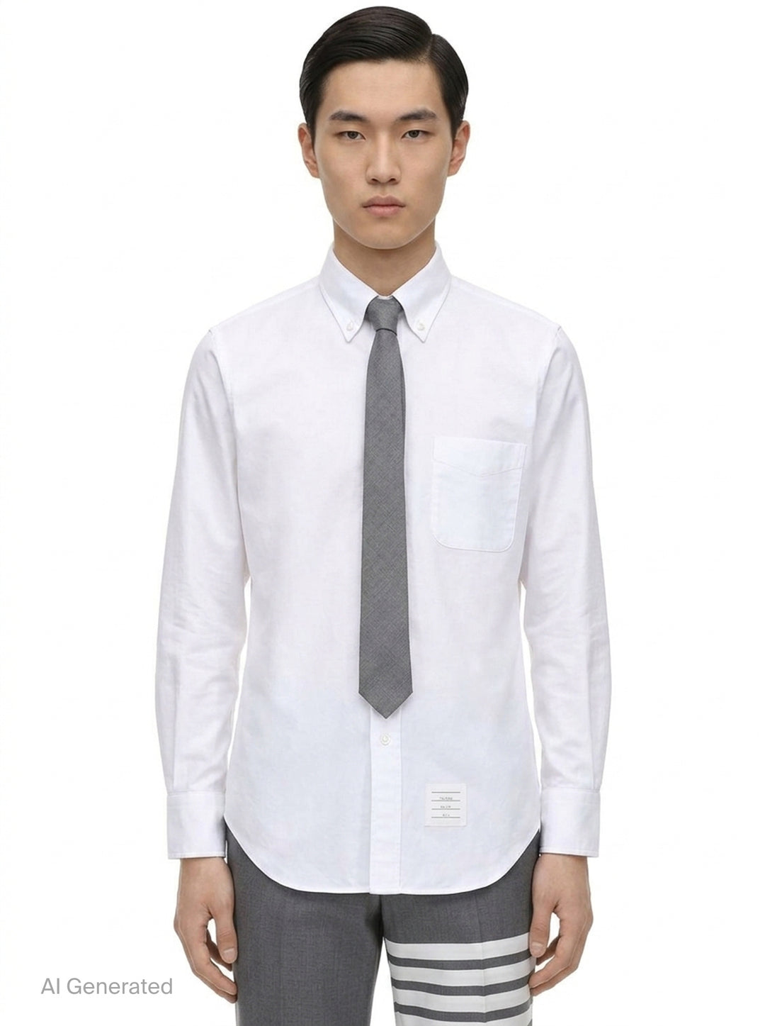 Classic Long Sleeve Oxford Shirt | Thom Browne | Club21 - front