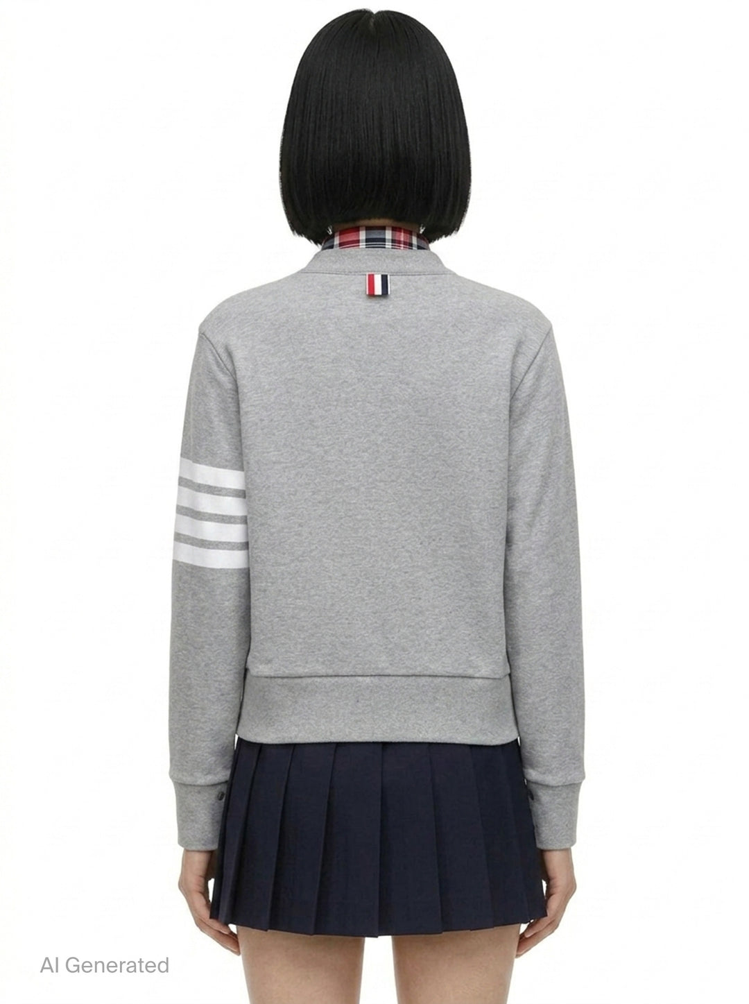 Classic Loopback V-Neck Cardigan | Thom Browne | Club21 - back