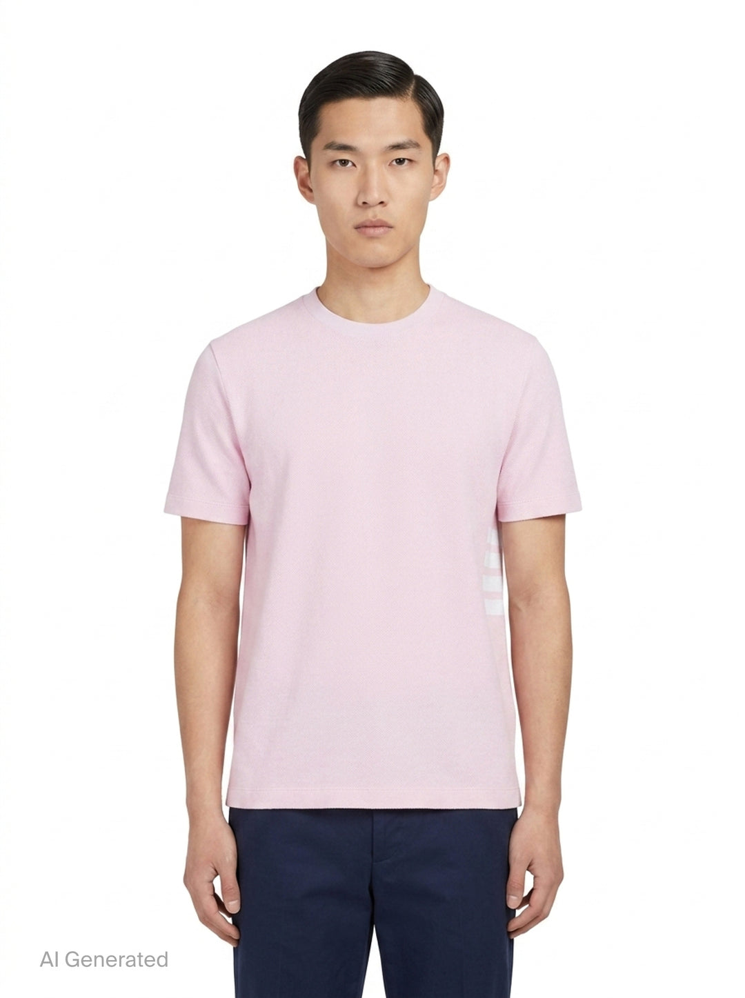 Classic Piqué 4-Bar Tee | Thom Browne | Club21 - front